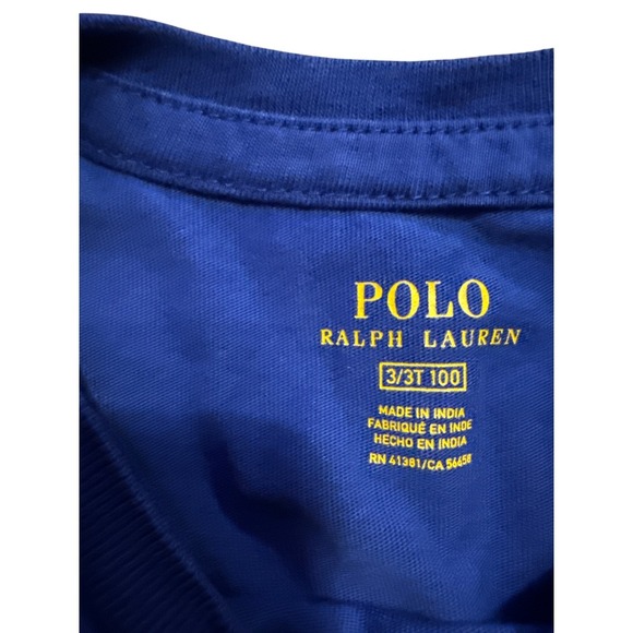 Polo Ralph Lauren Kids T-Shirt Bundle - Red Blue Pony Logo Size 3/3T - Picture 3 of 3